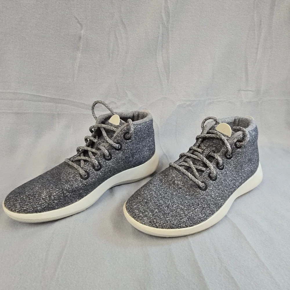Allbirds Wool Runner-up Mizzle‎ Mens Grey Mid Top Sneakers WRUM M10